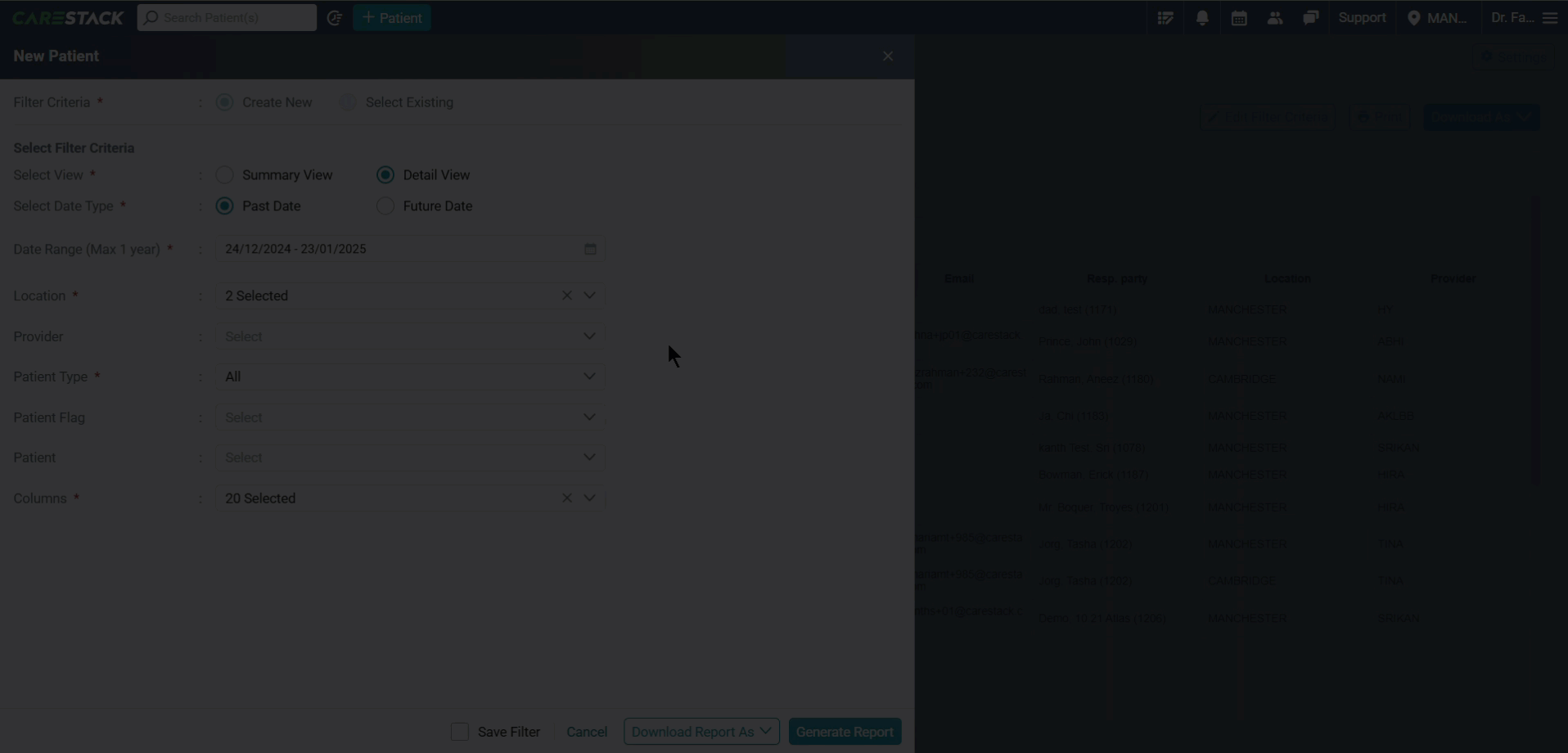 New patient report detail view uk.gif