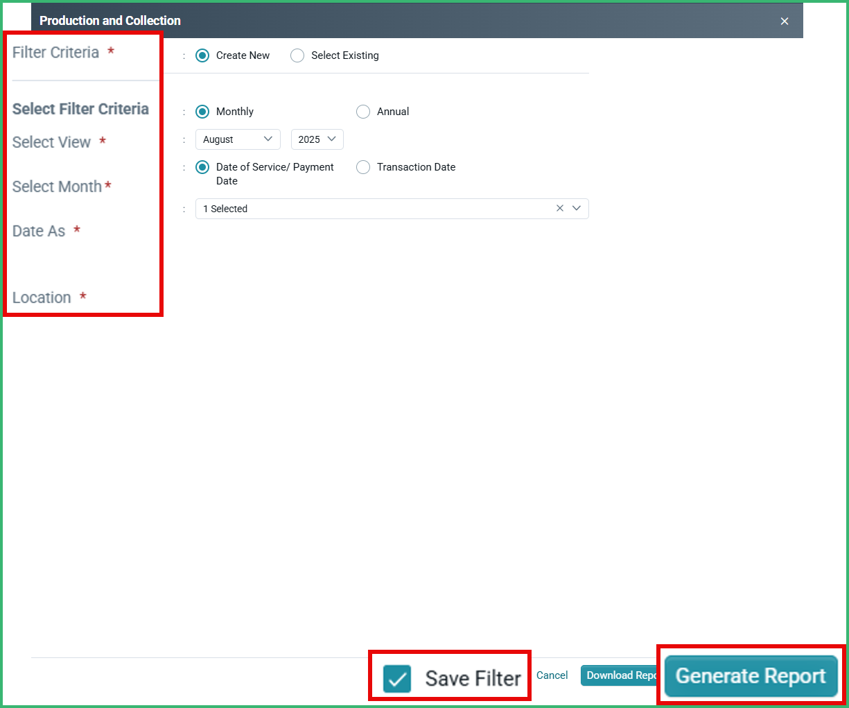Save and Manage Saved Filter Criteria in Operational Reports – CareStack