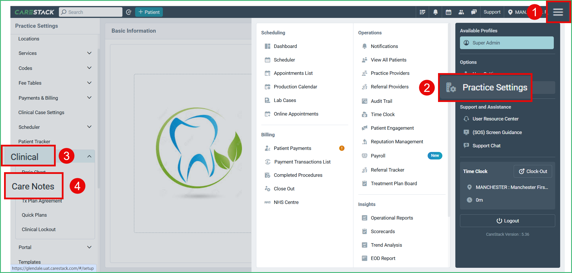 Manage Care Notes Templates & Responses in Practice Settings – CareStack